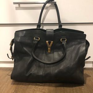 Yves Saint Laurent YSL Cabas Chyc Tote Large Black